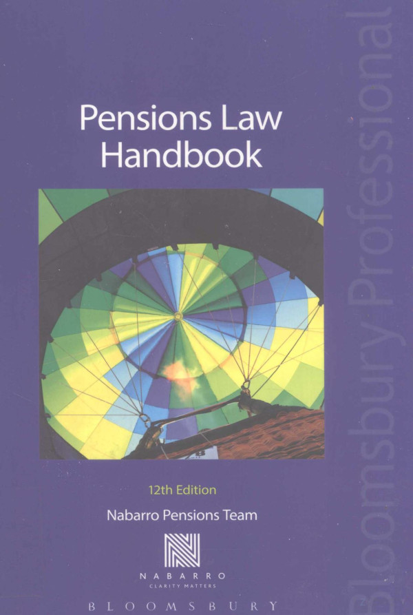 Pensions Law Handbook Twelfth Edition 2015th Edition Jennifef Bell Bahons