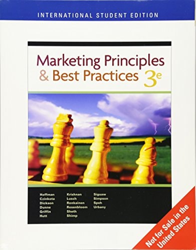 Marketing Principles And Best Practices 3rd Michael R Czinkota