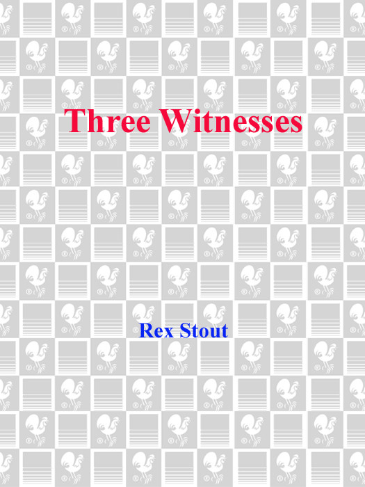 Three Witnesses Rex Stout