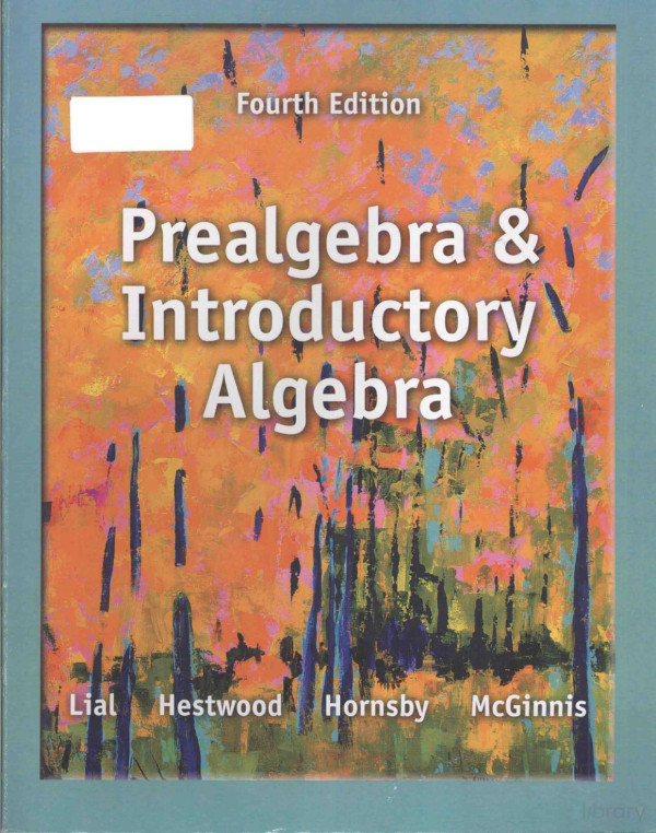Prealgebra And Introductory Algebra Fourth Edition 2014th Edition Margaret L Lial