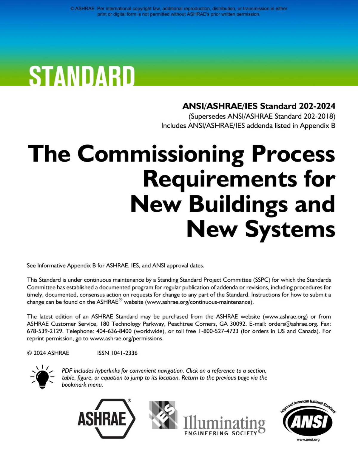 Ansiashraeies Standard 2022024 The Commissioning Process Requirements For New Buildings And New Systems Ashrae
