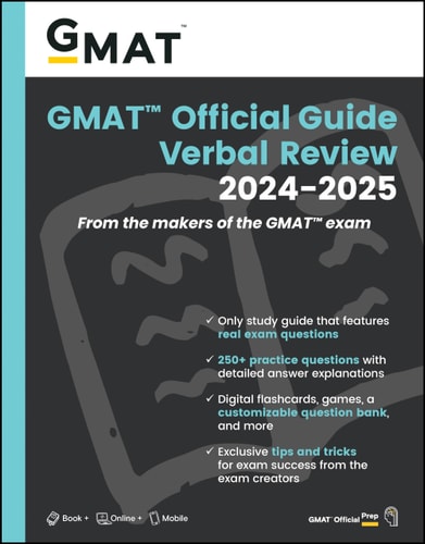Gmat Official Guide Verbal Review 20242025 Book Online Question Bank 1st Edition Gmac Graduate Management Admission Council