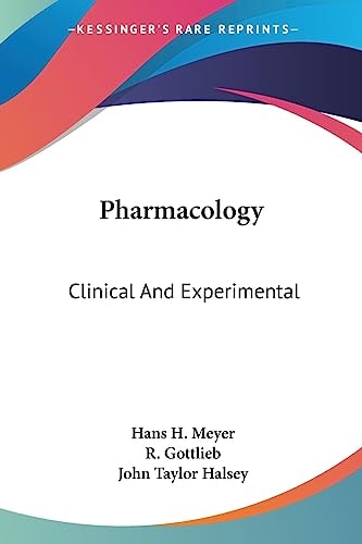 Pharmacology Clinical And Experimental January 17 2007 Hans H Meyer