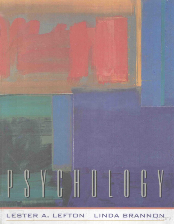 Psychology Eighth Edition 2003th Edition Lester Alefton And Linda Brannon