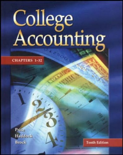 College Accounting 10th Edition John Ellis Price M David Haddock