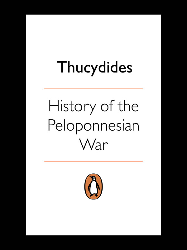 History Of The Peloponnesian War Thucydides