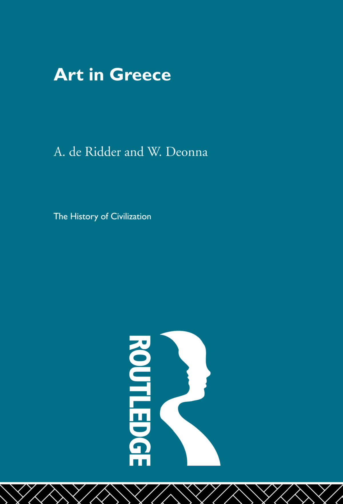 Art In Greece A De Ridder W Deonna