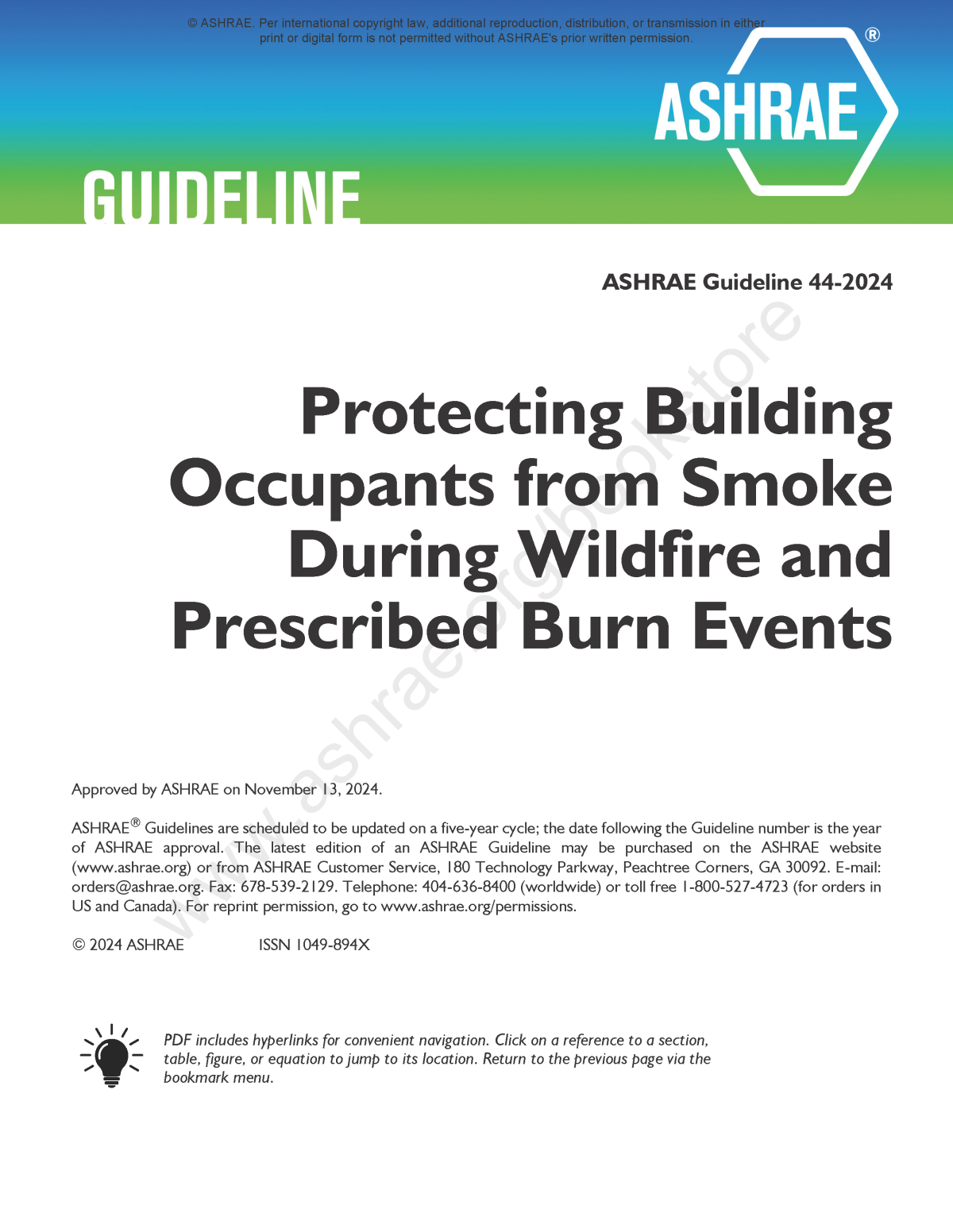 Ashrae Guideline 442024 Protecting Building Occupants From Smoke During Wildfire And Prescribed Burn Events Ashrae