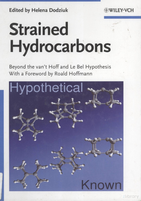 Strained Hydrocarbons Beyond The Vant Hoff And Bel Hypothesis 2009th Edition Helena Dodziuk