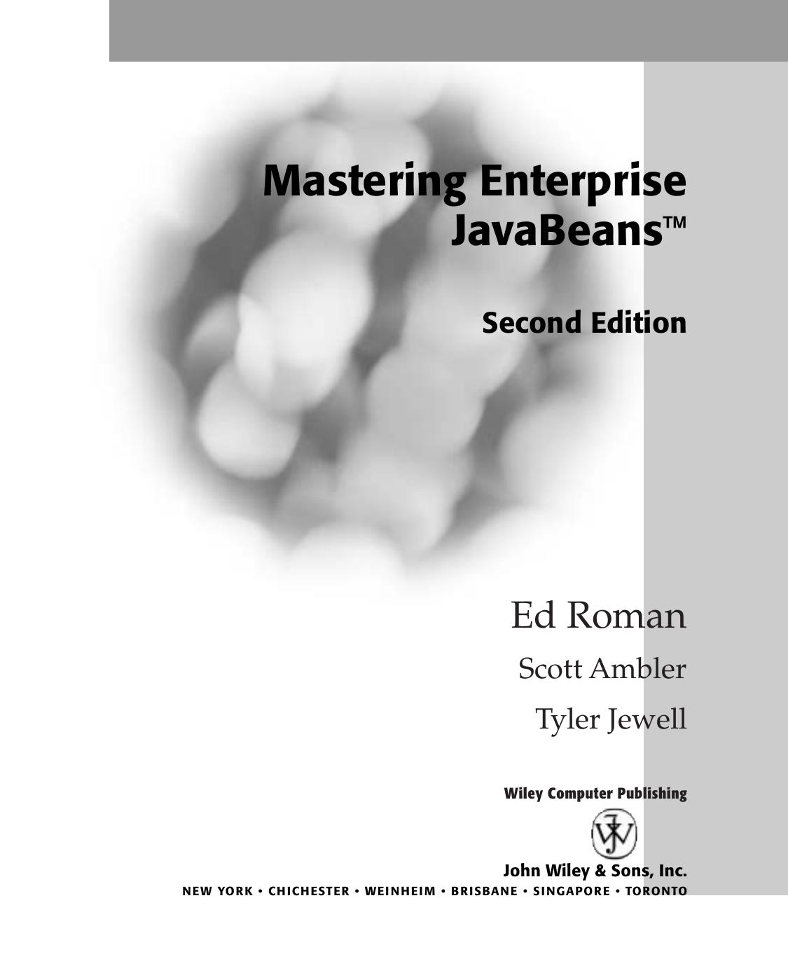 Mastering Enterprise Javabeans 2nd Edition Roger Morgan