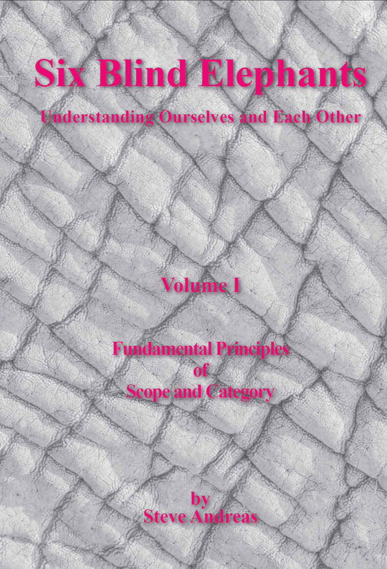 Six Blind Elephants Understanding Ourselves And Each Other Vol 1 Fundamental Principles Of Scope And Category Andreas