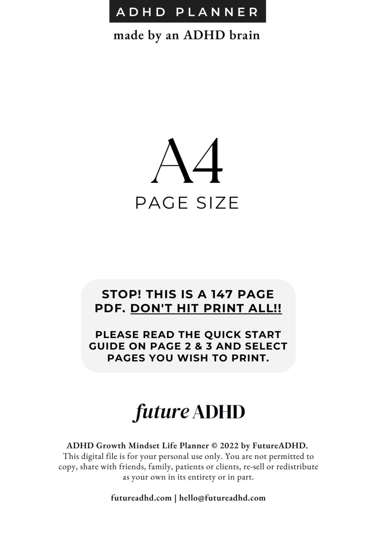 Adhd Planners Future Adhd