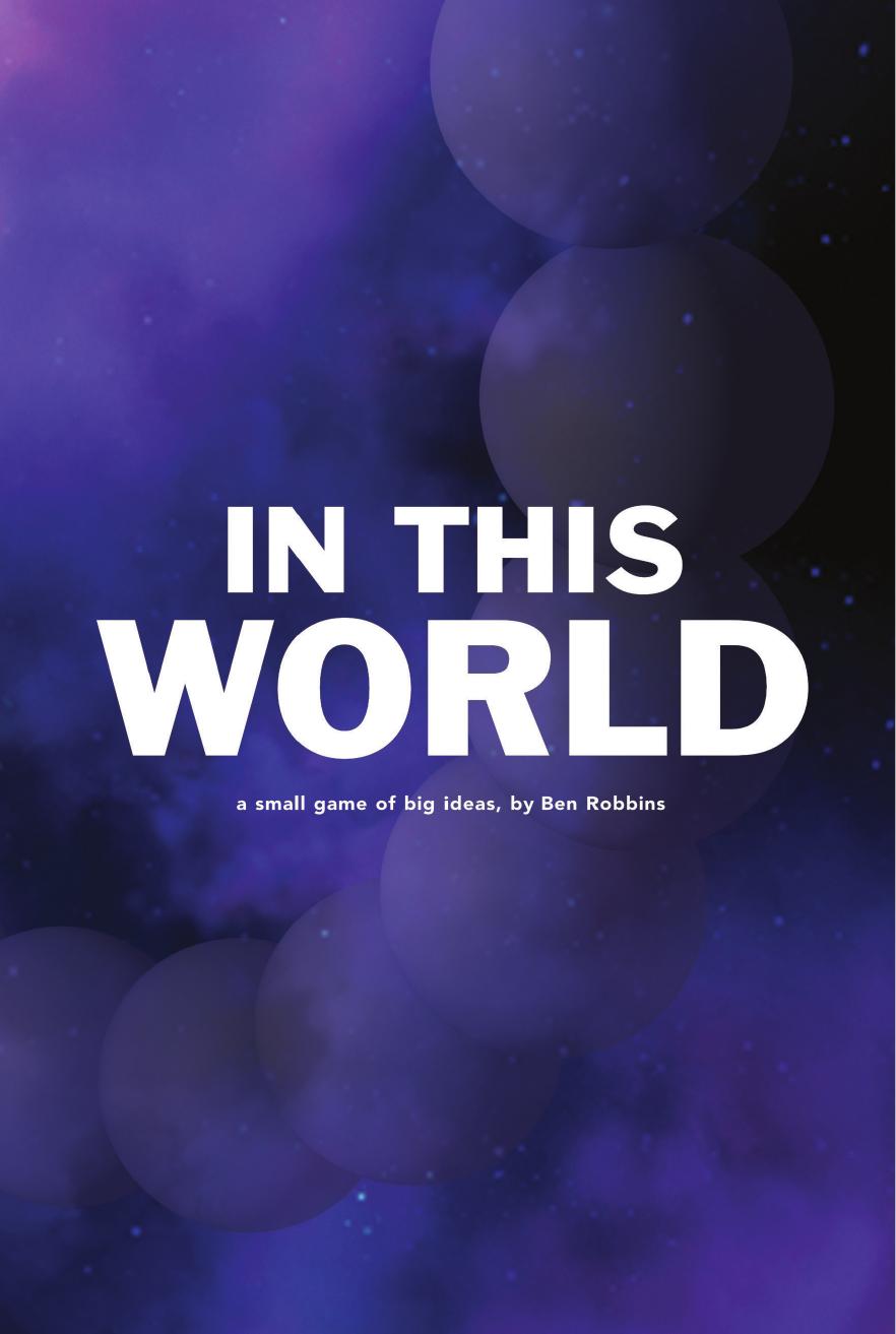 In This World 1st Edition Ben Robbins