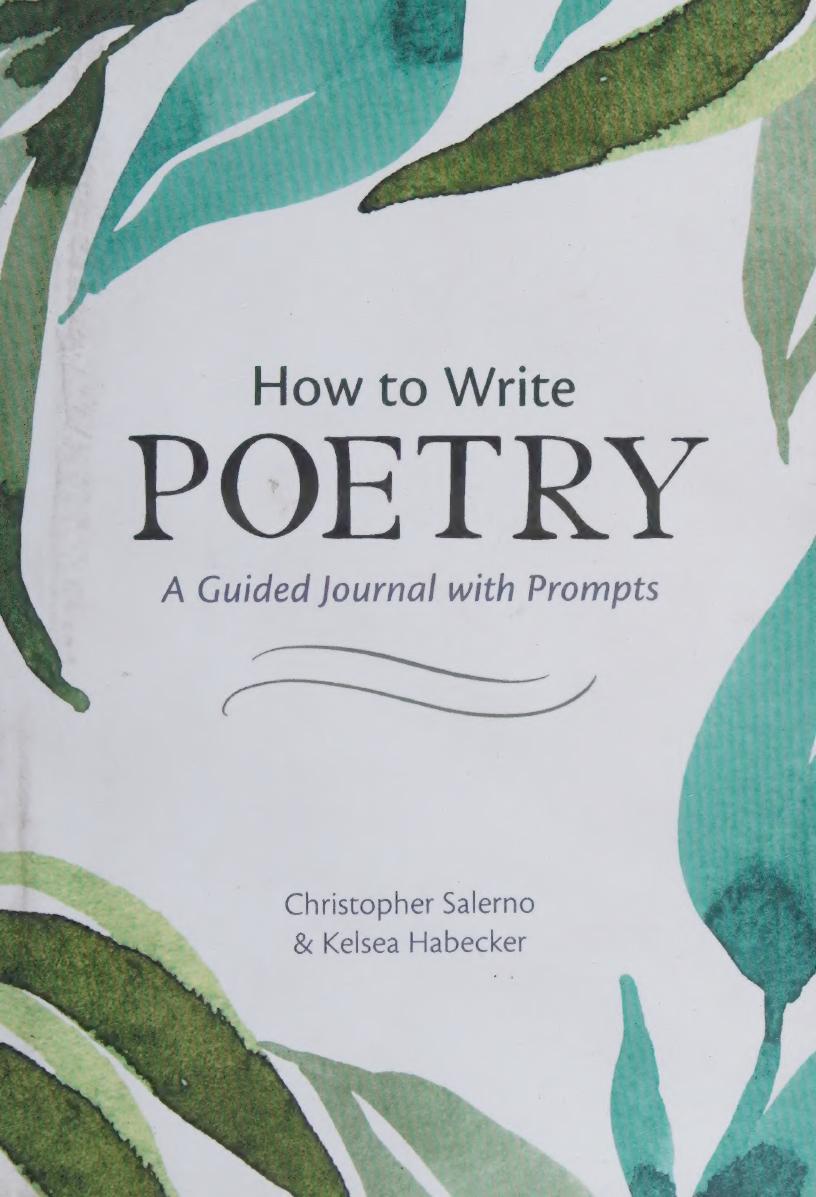 How To Write Poetry A Guided Journal With Prompts To Ignite Your Imagination Christopher Salerno Kelsea Habecker