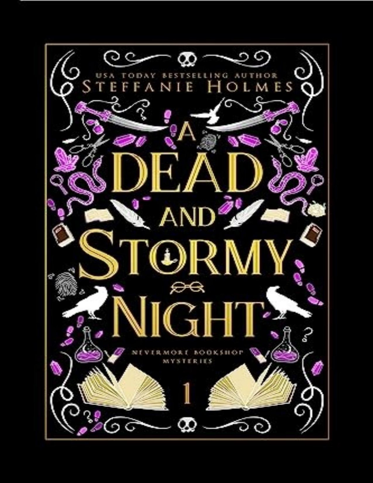 Nevermore Bookshop Mystery 1 A Dead And Stormy Night Steffanie Holmes