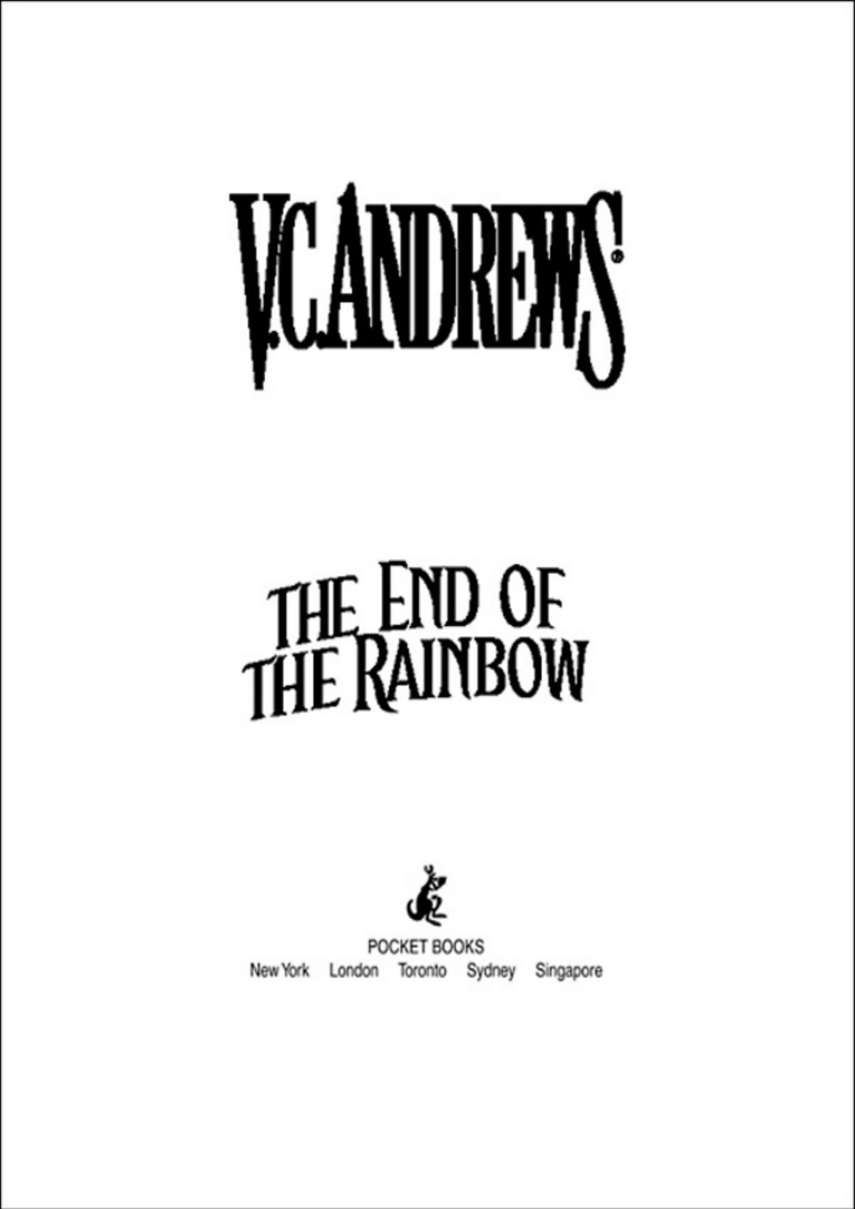 The End Of The Rainbow Vc Andrews