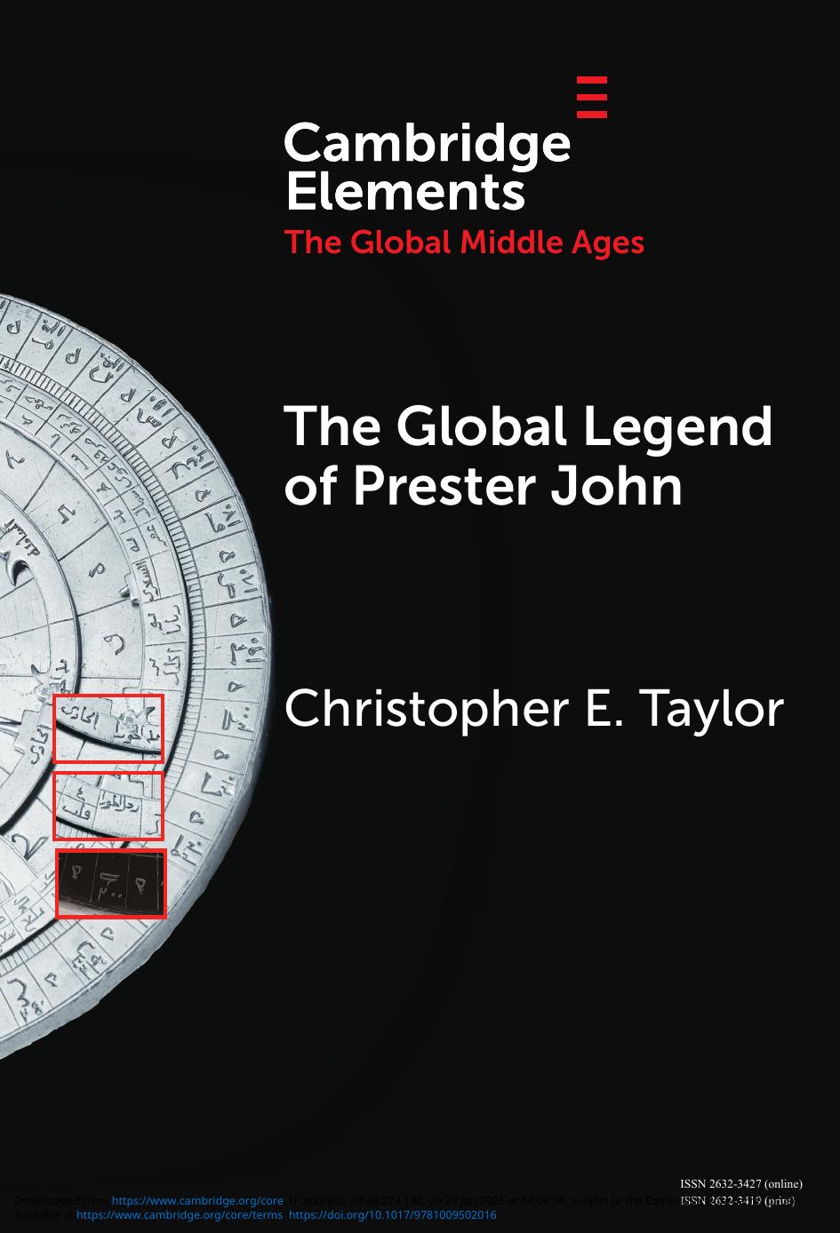 The Global Legend Of Prester John Christopher E Taylor