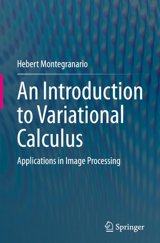 An Introduction To Variational Calculus Applications In Image Processing 1st Edition Hebert Montegranario