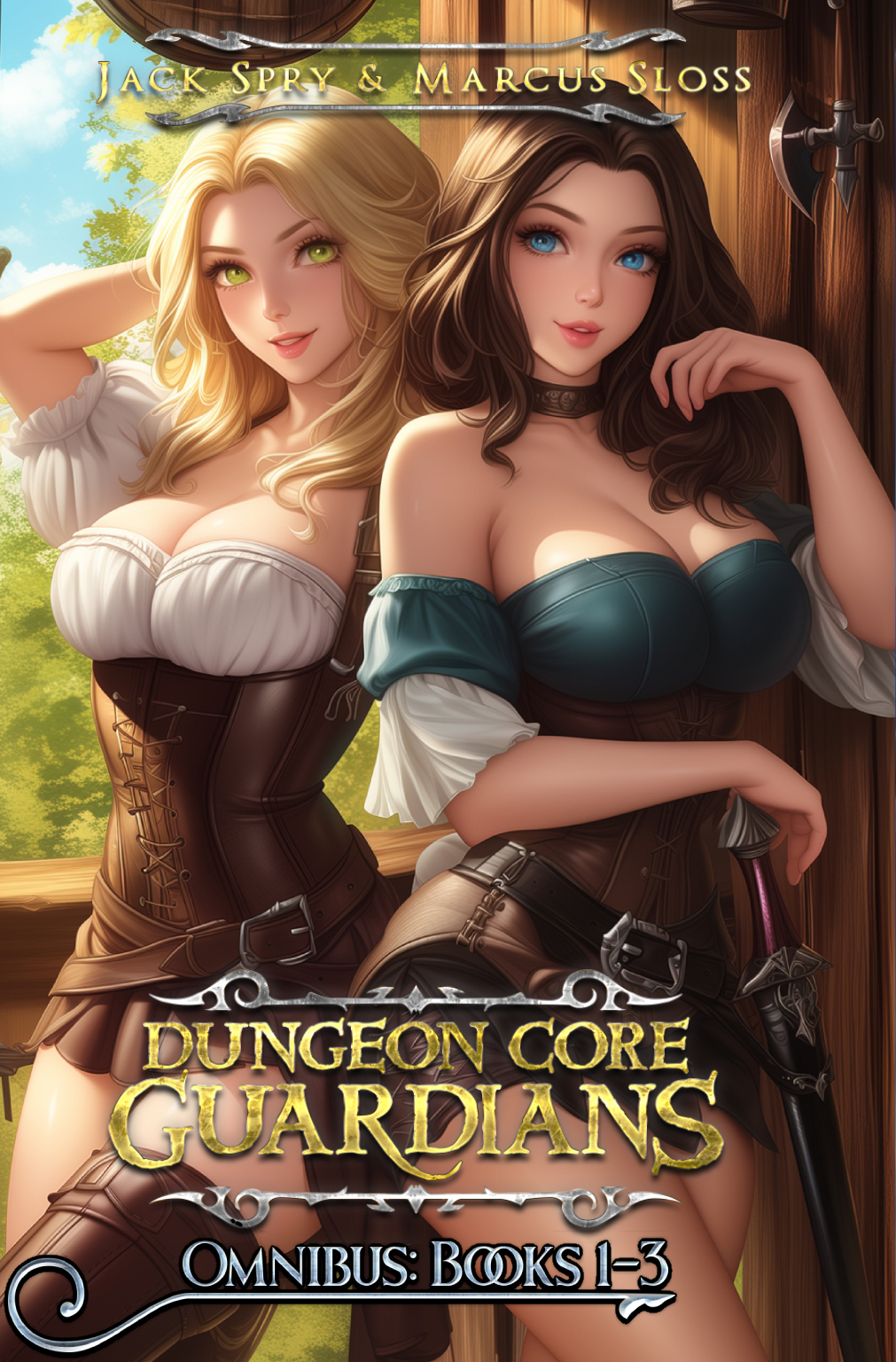 Dungeon Core Guardians Omnibus Books 13 A Litrpg Fantasy Jack Spry Marcus Sloss