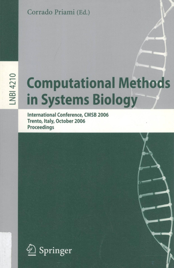 Computational Methods In Systems Biology International Conference 2006th Edition Cmsb 2006