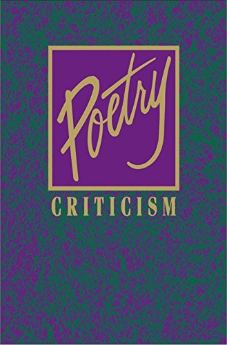 Poetry Criticism 2017th Edition Lawrence J Trudeau
