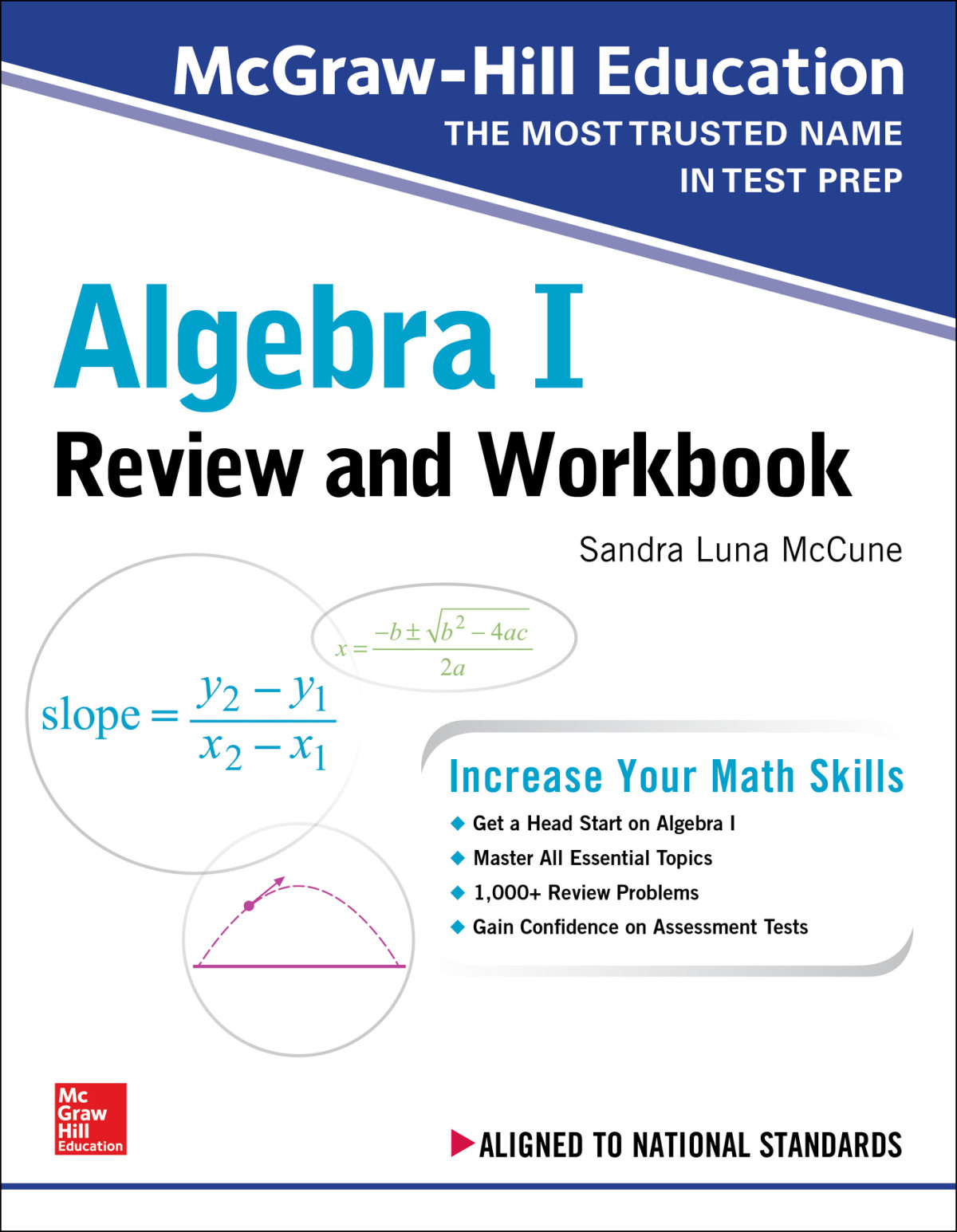 Mcgrawhill Education Algebra I Review And Workbook Sandra Luna Mccune
