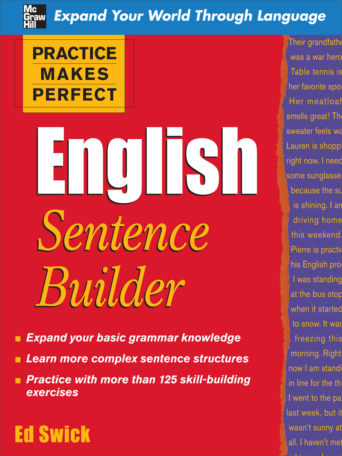 Practice Makes Perfect English Sentence Builder Ed Swick