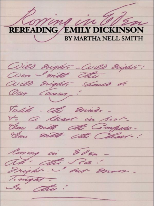 Rowing In Eden Rereading Emily Dickinson Martha Nell Smith