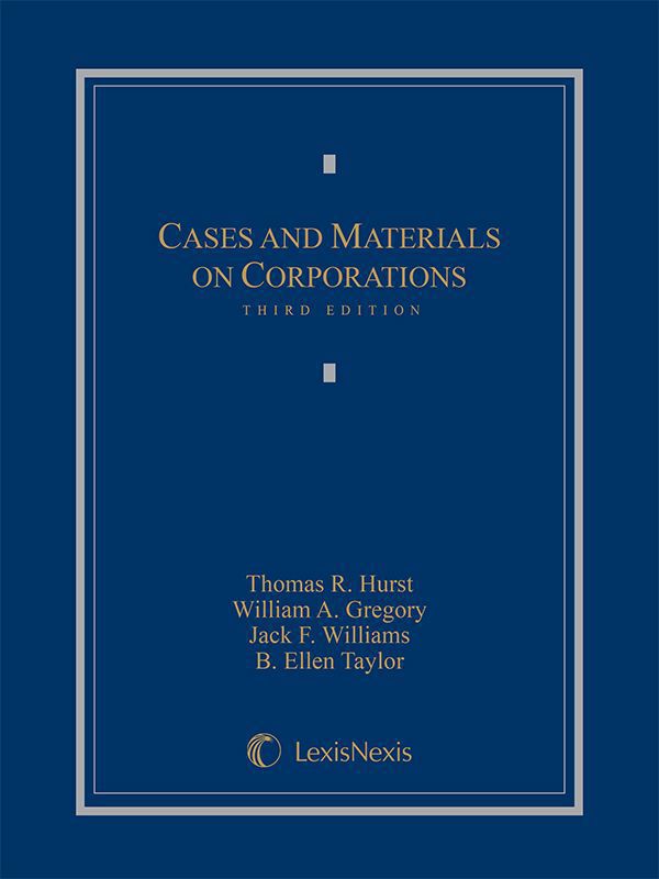 Cases And Materials On Corporations Taylor B Ellen Williams