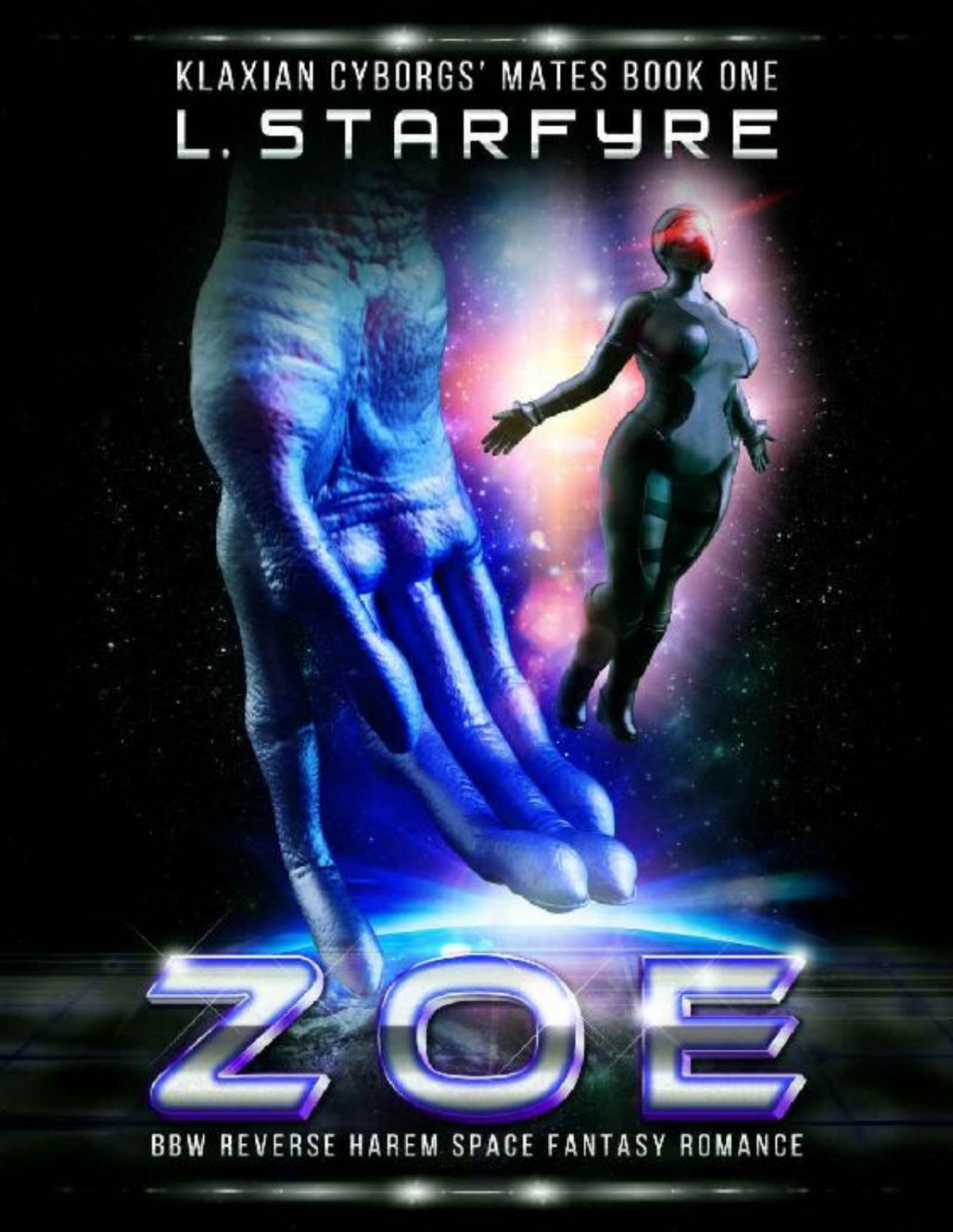 Zoe Bbw Reverse Harem Space Fantasy Romance Klaxian Cyborgs Mates Book 1 L Starfyre