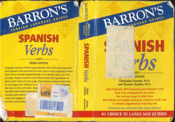 Spanish Verbs Barrons Verbs 3rd Edition Christopher Kendrick