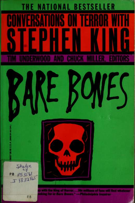Bare Bones Conversations On Terror With Stephen King King Stephen