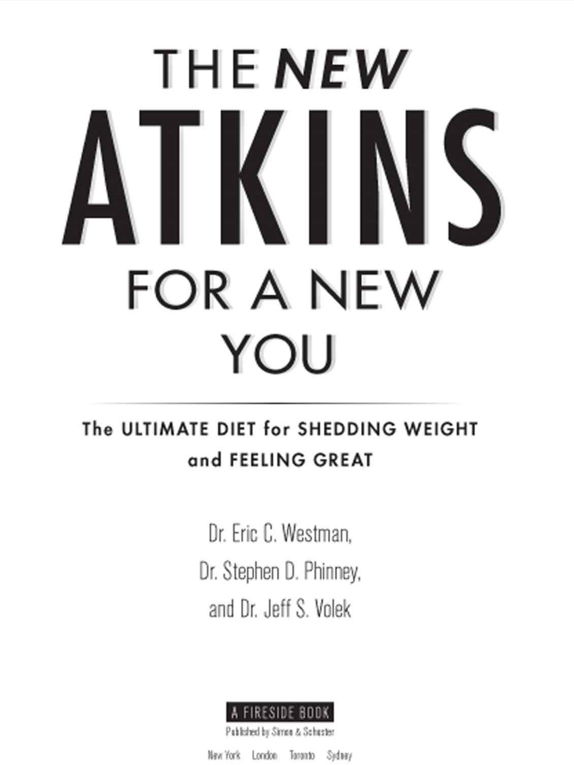 The New Atkins For A New You Westman Dr Eric C Phinney Dr Stephen D Volek