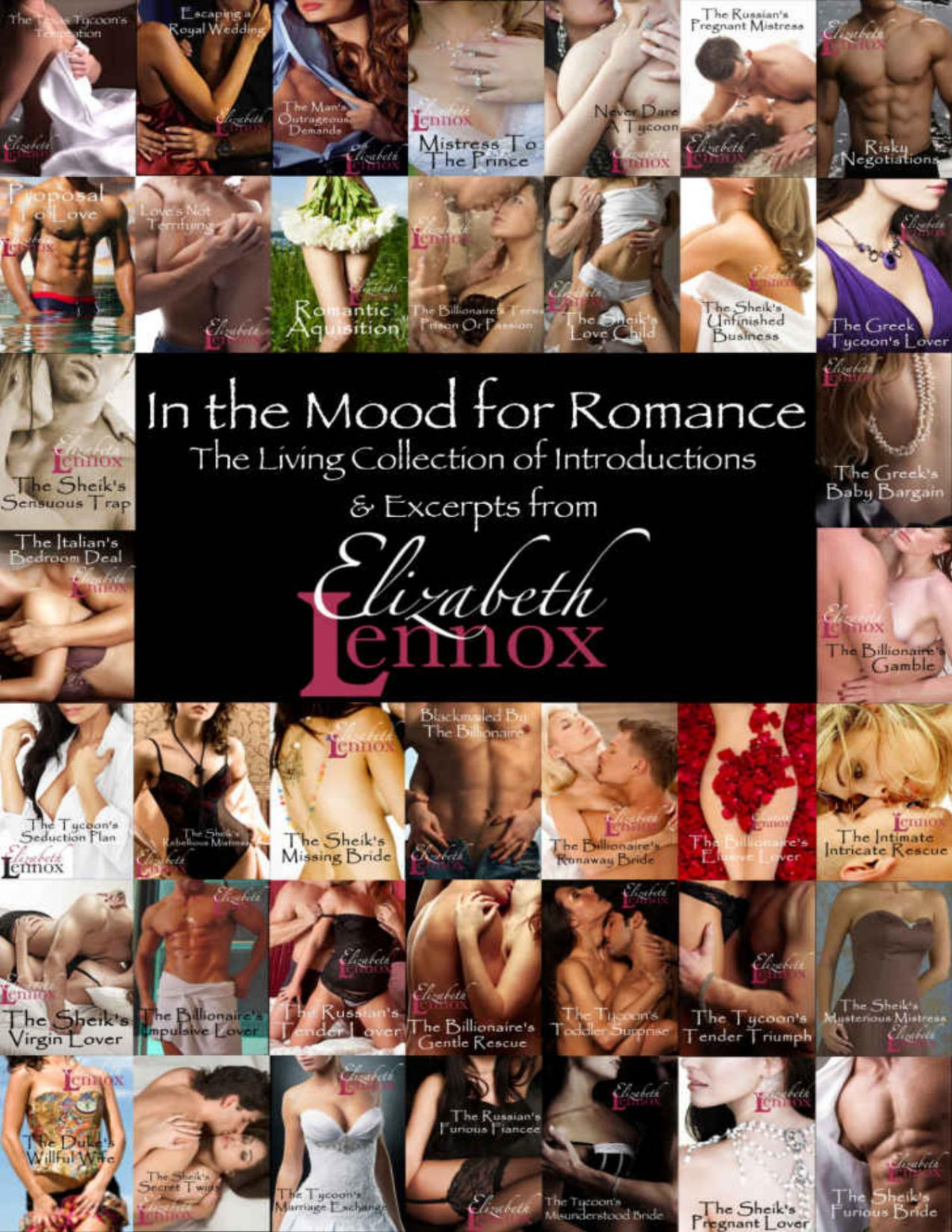 In The Mood For Romance The Living Collection Of Introductions And Excerpts From Elizabeth Lennox Elizabeth Lennox