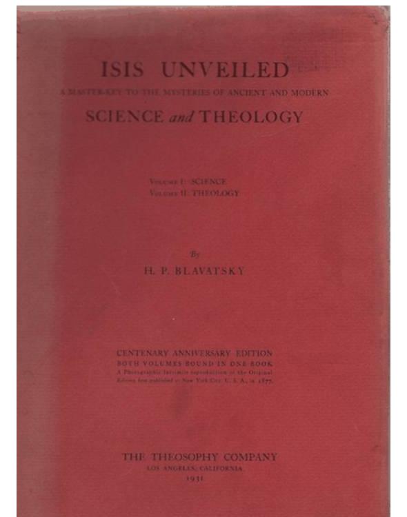 Isis Unveiled Helena Blavatsky