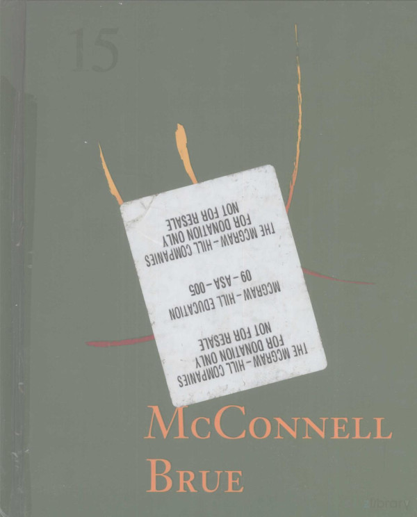 Economics Principles Problems And Policies Fifteenth Edition 2002th Edition Campbell Rmcconnell And Stanley Lbrue