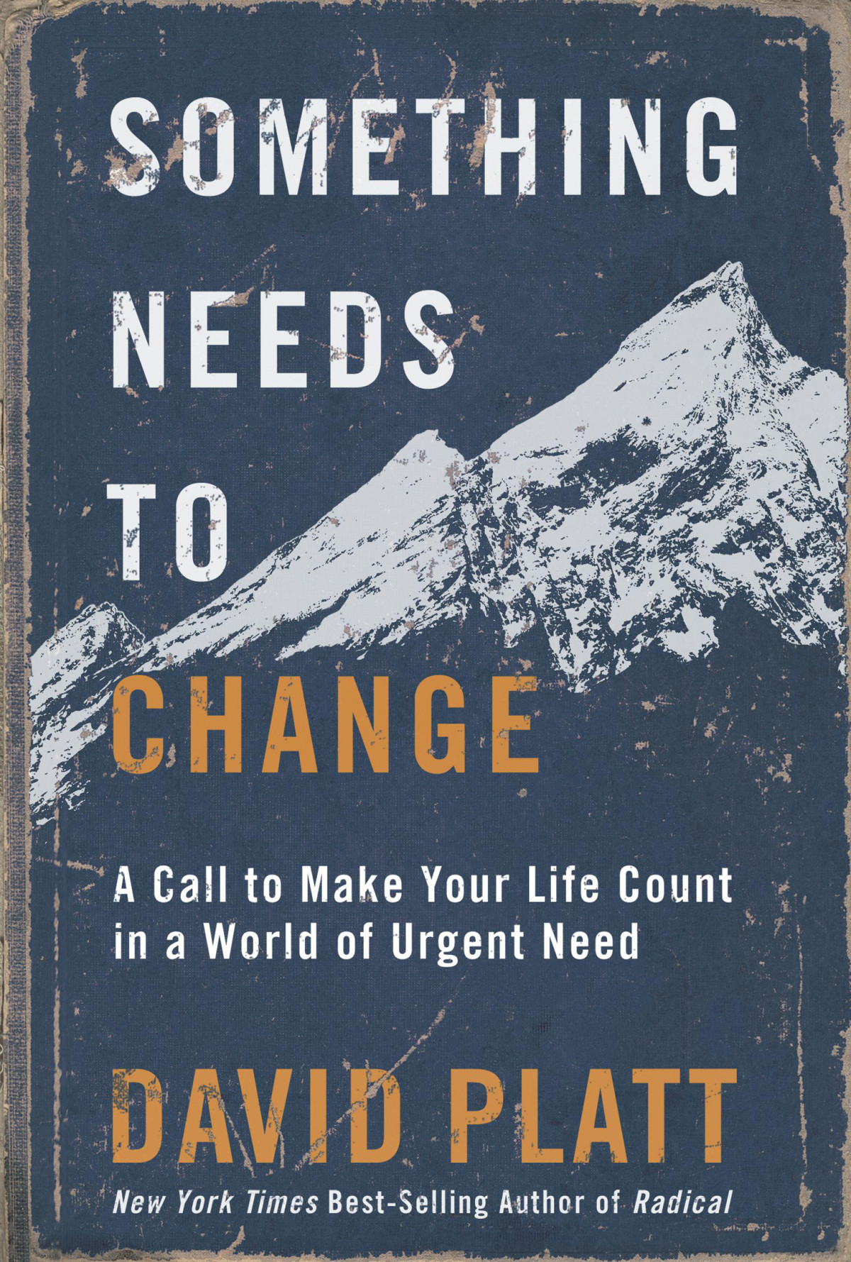 Something Needs To Change A Call To Make Your Life Count In A World Of Urgent Need David Platt