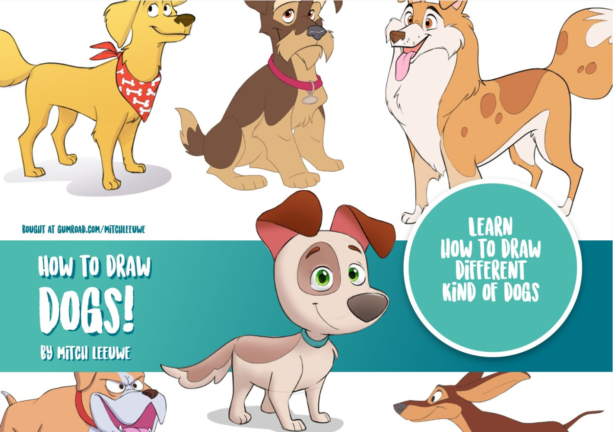 How To Draw Dogs 1st Ebook Ed Mitch Leeuwe