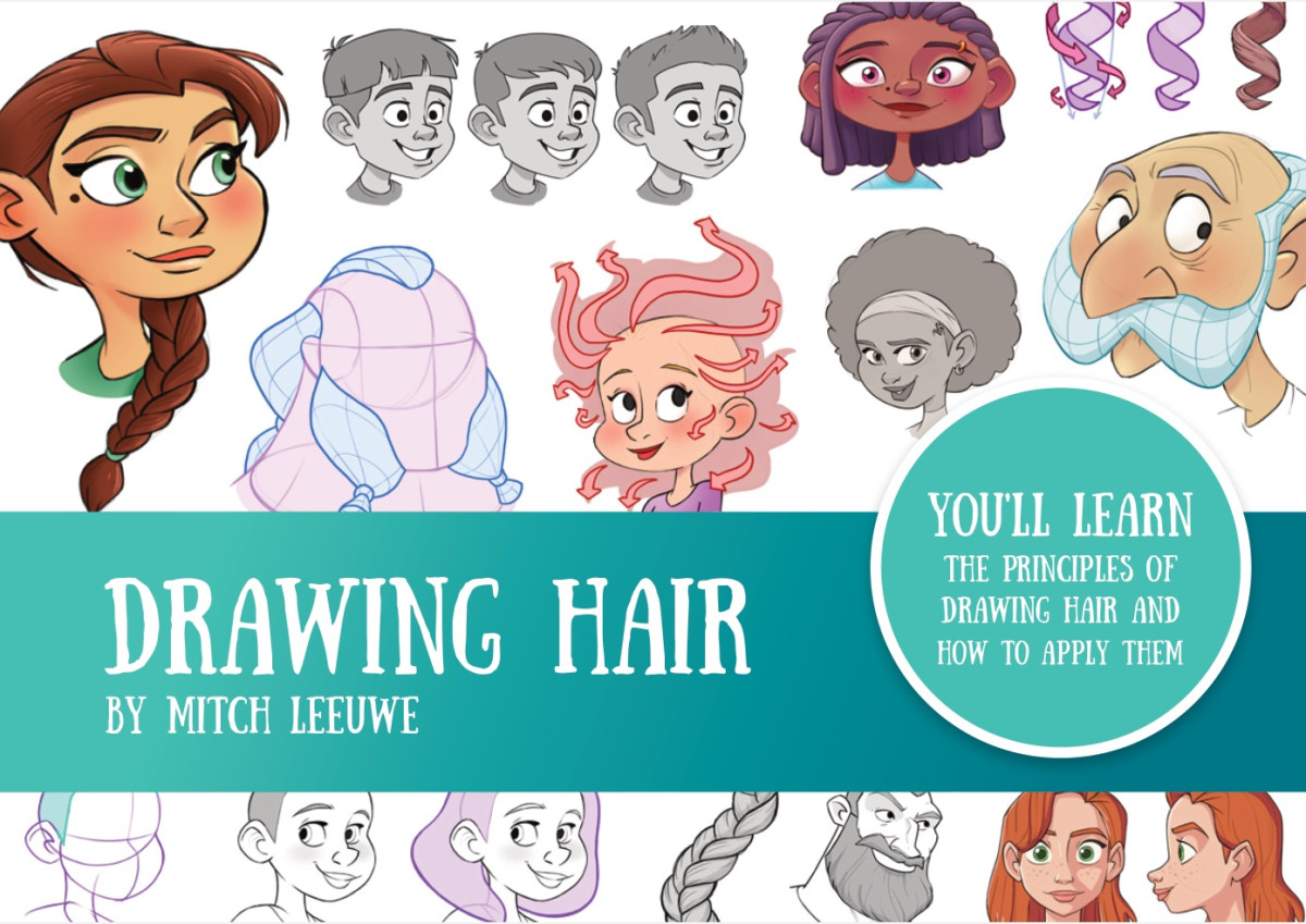 How To Draw Hair Mitch Leeuwe