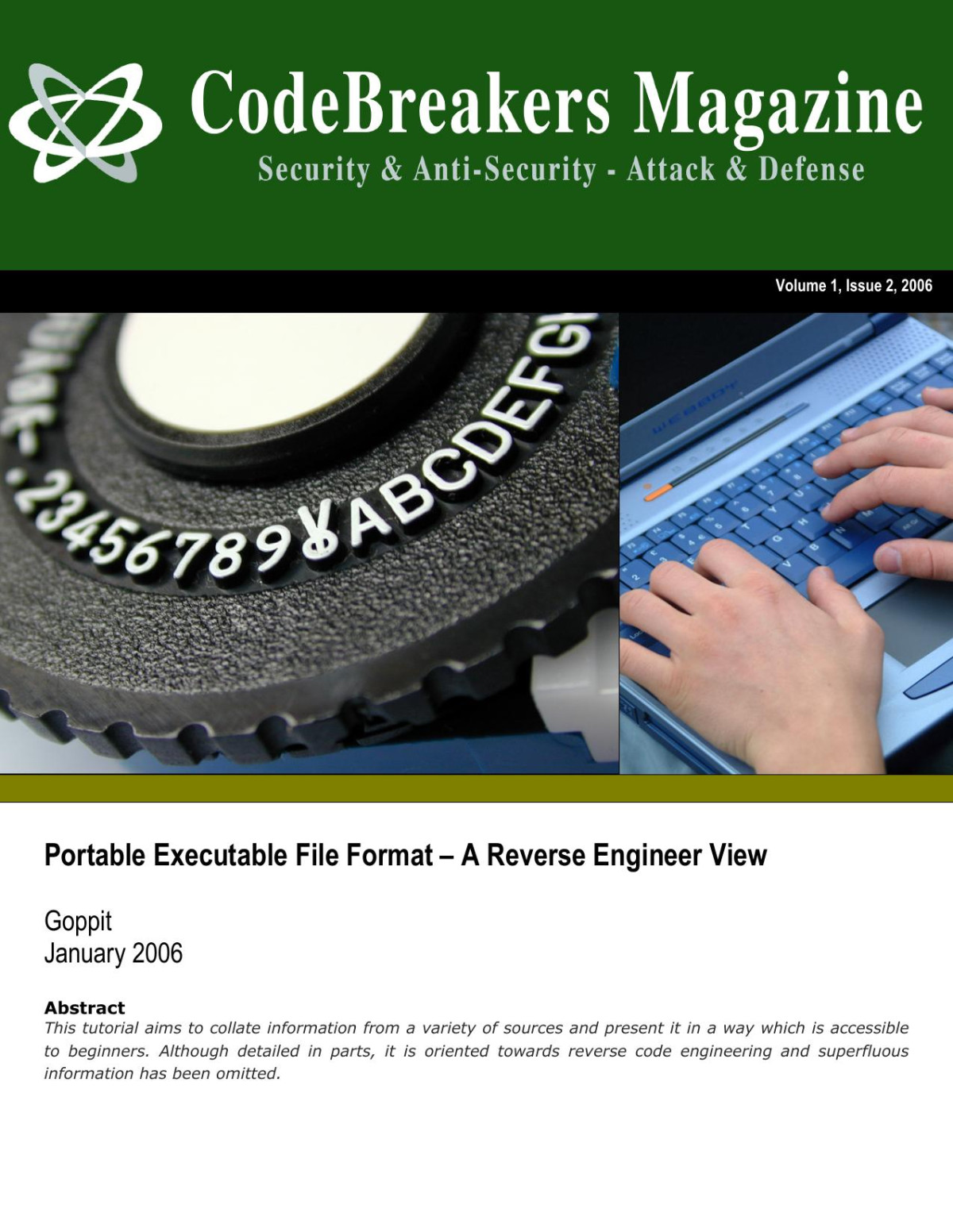 Portable Executable File Format A Reverse Engineer View Goppit