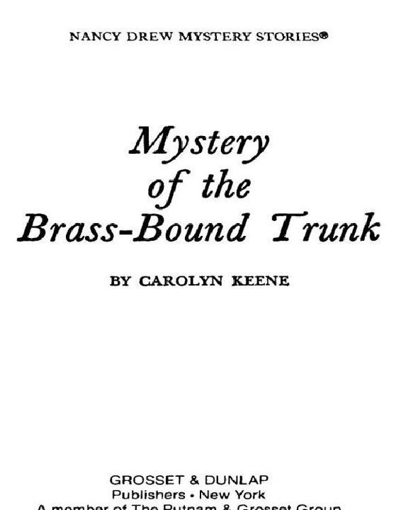 Mystery Of The Brassbound Trunk Carolyn G Keene