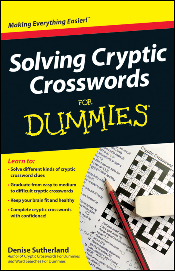 Sutherland Denise Solving Cryptic Crosswords For Dummies Sutherland