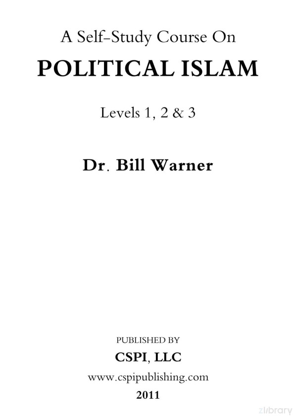 A Selfstudy Course On Political Islam Bill Warner