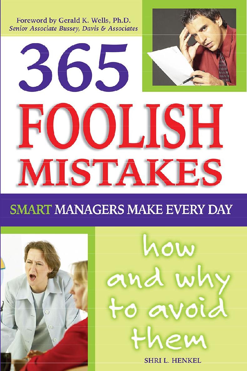 365 Foolish Mistakes Shri L Henkel