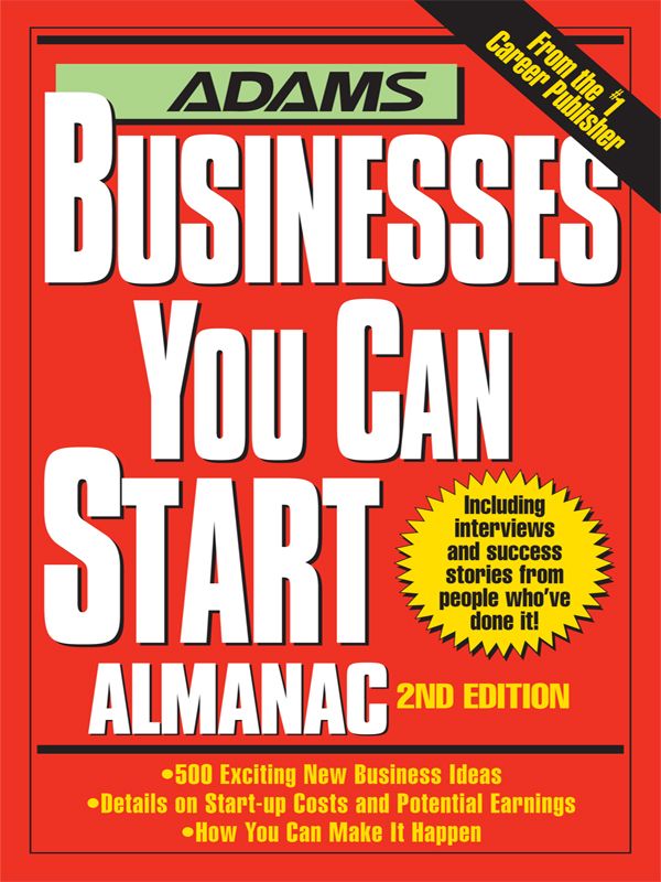 Adams Businesses You Can Start Almanac Unknown