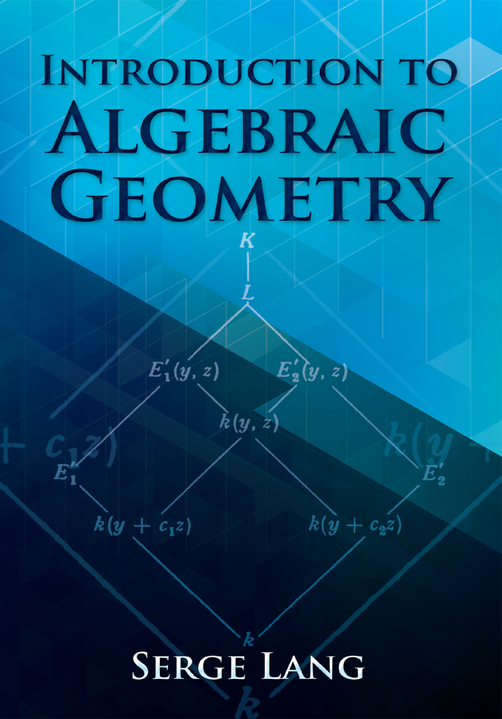 Introduction To Algebraic Geometry Serge Lang
