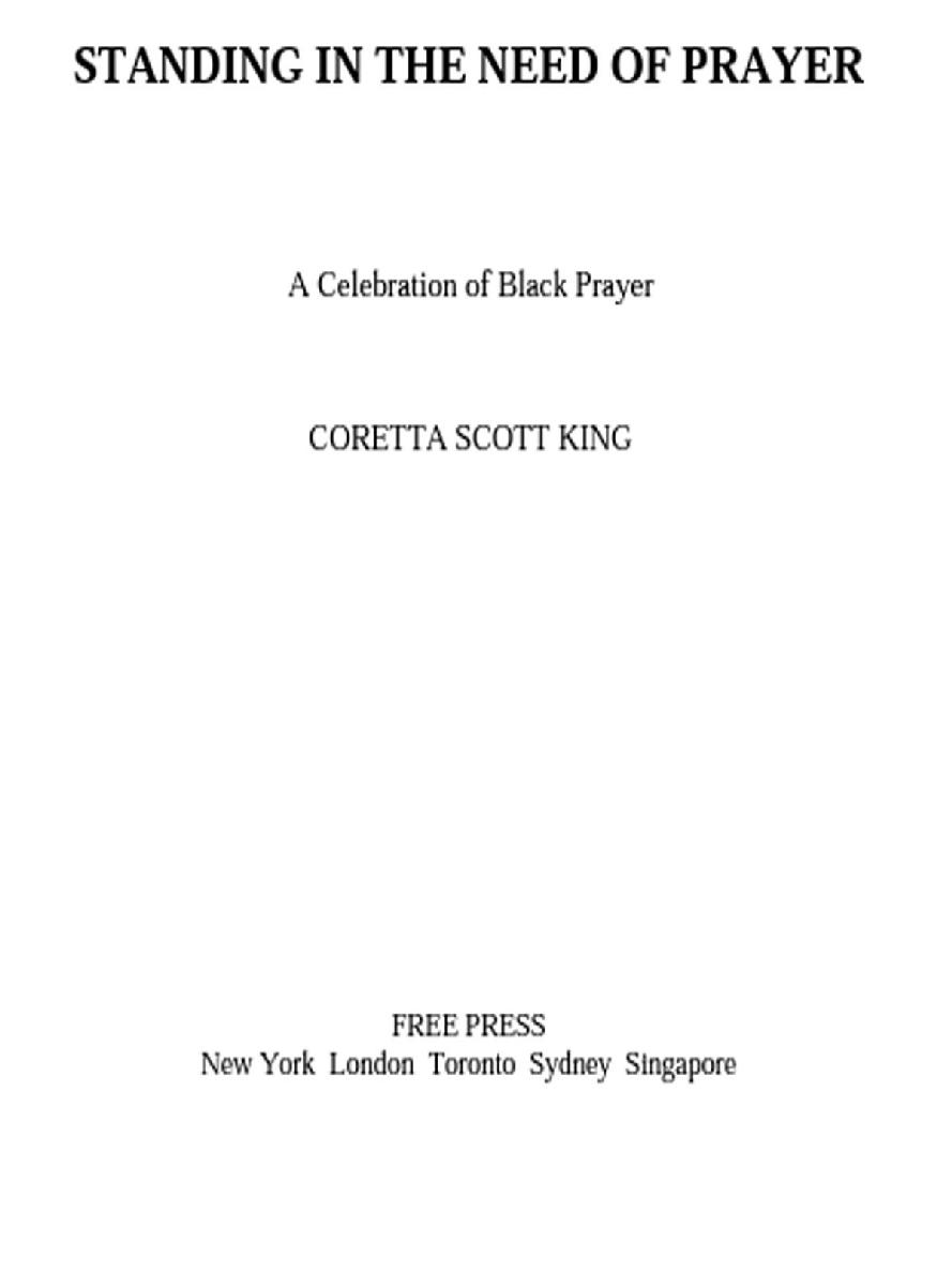 Standing In The Need Of Prayer Coretta Scott King