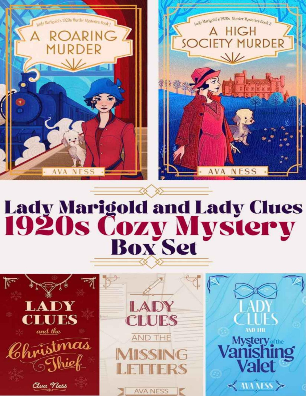 Lady Marigold And Lady Clues 1920s Cozy Mystery Box Set Ava Ness