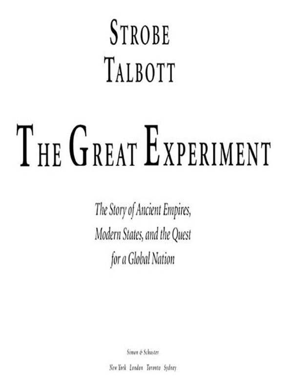 The Great Experiment Strobe Talbott