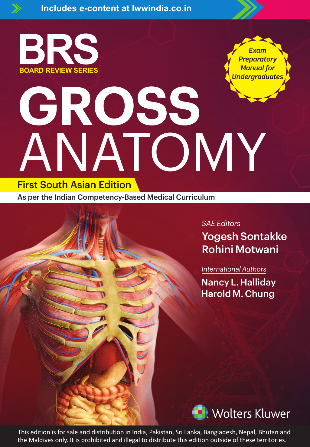 Brs Gross Anatomy 1 Sae Yogesh Sontakke Rohini Motwani Nancy L Halliday Harold M Chung